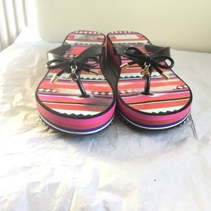 Kate spade thong multicolor flip flop